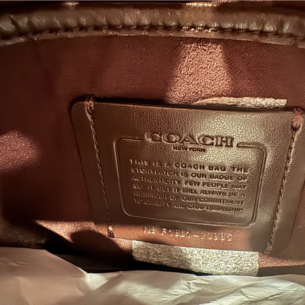 Coach Black and Gold Clutch with Signature 'C' Hardware - Tabby 26 - Picture 5 of 5